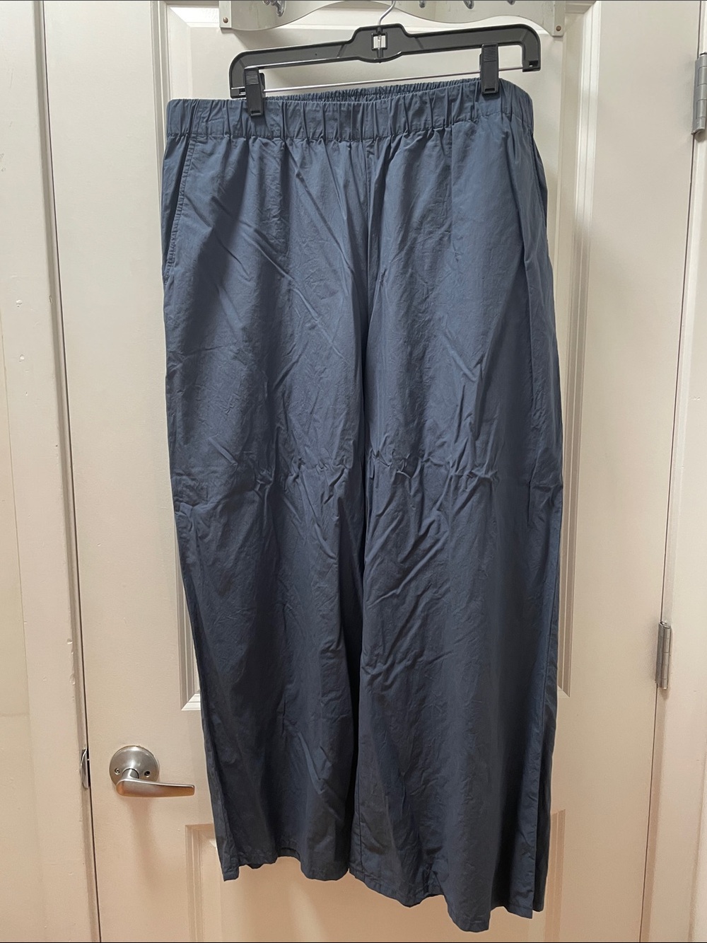Eileen Fisher Wide Leg Pants in Slate Blue